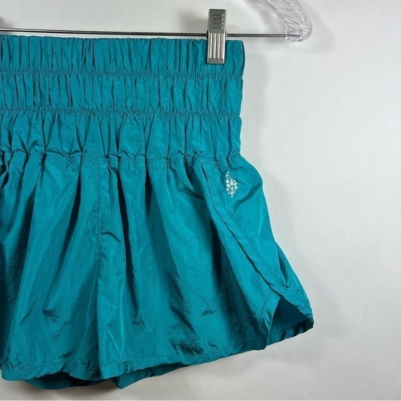 Free People women’s the way home shorts size XS high waist blue - Picture 4 of 11